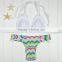 Polyester Bikini different size for choice & padded blue girls swimwear 59377