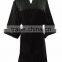 Black Sexy Silk Satin Women Nightgown Set