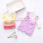 1-4 years girl autumn dress cotton red long sleeve ruffle collar belt dress for kids MHKS05