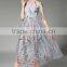 wholesale high quality hand embroidery designs for girls dress hollow section Sexy maxi dress