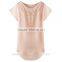 A pocket bat short sleeved chiffon shirt blouse color perspective SD100