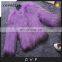 Solid color winter fashion hand made fur overcoat raccoon fur outer wear