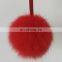 Fur Ball Pom Pom Keychain for Car Key Ring or Handbag Accessories