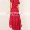 2017 short front long back sexy summer maxi dress wholesale