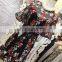 heavy embroidered black short sleeve round neck midi length girl gorgeous lace dress
