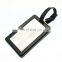 Customized design soft pvc luggage tag rubber loop