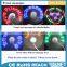 Customized led message mini usb fan with led desk light and clock