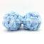 Fantasy soft 100% polyester pompom yarn ball for hand knitting