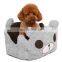 i@home washable cute cartoon wholesale china cheap velvet pet dog beds furniture