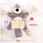 HOT HQPT-009 Manufacturer wholesale OEM squeaky bite resistence grey bear squirrel fox dog rope plush toys