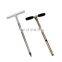 Stainless steel T handle Soil Test Tool soil sampler Sampling Probe with extruder foot & treadle