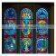 New design colorful patterned cathedral dome stained glass price