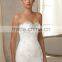 Hot Sale Elegant Key Hole Back Beaded Neckline Alibaba Wedding Dress Mermaid Gown With Lace Applique