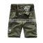Men's Six Pockets Streetwear Cargo Short Pants With Belt