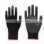 Bodyguard Construction Builder Black Polyurethane Grip Palm Fit Coated Work Safety Hand PU Gloves for winter