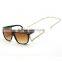 Light-Gold long chain dark color fashion hot customed design sunglass high quality