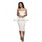 Wholesale custom halter sexy party dress fashion casual dress sleeveless full slip dress slim fit Solid color Low-cut