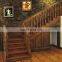 Hardwood Flooring up the Stairs Classic Look Roman Pillar Wood Railings