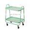 Multi-purpose metal multi-purpose vehicle 2-layer shelf trolley