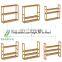 Bamboo bathroom rack 3 layers multi-function adjustable shelf wall hanging