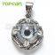 Topearl Jewelry Dragon Claw Black Evil Eye Snake Gothic Pendant Stainless Steel MEP03-01