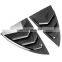 Exterior Car Parts Carbon Black Rear Side Window Louvers Vent Cover Trim For Tesla Model Y