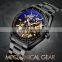 SKMEI 9194 casual sports stainless steel men luxury mechanical verified automatic watch