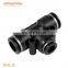 PEG pneumatic 3 way t-shaped reducing hose connector quick connect plastic Joints t shape pipe fitting