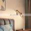 Modern Interior Adjustable Black Aluminum Wall Light For Bedroom Foyer Corridor Balcony LED Wall Lamps