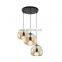 Nordic LED Chandelier Glass Pendant Lamp For Living Room Dining Room Kitchen Bedroom Modern Gray Glass Ceiling Hanging Light