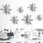 Hot Sale 6 Pcs/Set Custom Indoor Paper 3D Snowflake Hanging Christmas Ornaments For Decoration
