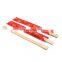21CM Bamboo Chopsticks Packed with Customized Open Paper Sleeve