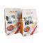 Custom printed  Nueces  stand up zipper  packaging bags plastic aluminum foil flat bottom pouch