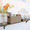Wholesale large capacity woven rattan basket Hand-Woven Storage Baskets with Wooden Handles, Seagrass Wicker Baskets