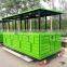 Electric sightseeing trackless train theme amusement park funfair playground fiberglass train rides