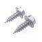 ODM Hex Head Serration Screw Self Tapping Thread White/Black Coating