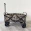 Heavy Duty Foldable Garden Cart Utility Folding Wagon 4 Wheels Camping Cart Beach Trolley