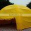 2015 New arrvail yellow gaint soccer dome inflatable outdoor tent for sale