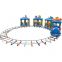 Manufacturer Amusement Park Outdoor Playground Indoor Battery Electric Train Rides with Track for Kids Adults Shopping mall