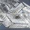 Custom large rectangular chandelier modern led k9 crystal chandelier banquet villa large chandelier