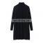OEM Customizable Cable Knit High Neck Long Thick Loose Knitted Cashmere Dress Sweater Breathable Washable for Spring Autumn Use