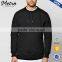 2016 OEM Custom Mens Black Ribbed Pullover Sweatshirts