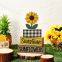 4-Piece Summer Wooden Tiered Tray