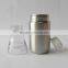 Lovely stainless steel inner soda milk bottle , two section stainless steel water bottle