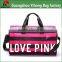 Love pink duffle bag for woman