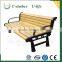 Elegant appearance WPC composite garden bench outside