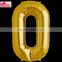 Gold 16 inch Foil Number Balloon Pack for New Years Eve