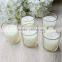 Pink scented candle in a jar/scented soy wax candle/Jar candle flameless