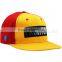 6 panel 3d embroidered flip brim snapback cap