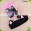 cat ear design microfiber black cleansing bandeau